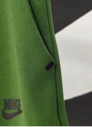 Шорти чоловічі базові nike tech fleece зелені туреччина / шорти чоловічі базові найк зелені турречина9 фото