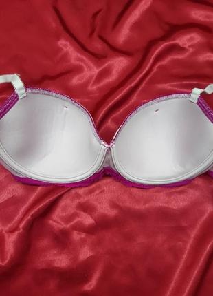 Ідеальний рожевий розовый яркий кружевной секси сексуальный бюстгальтер лифчик с мягкими паролоновыми чашками без пушапа с косточками чашка в с6 фото