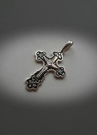 ✝ крест подвеска серебро эмаль крестик кулон3 фото