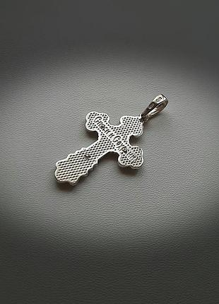 ✝ крест подвеска серебро эмаль крестик кулон2 фото