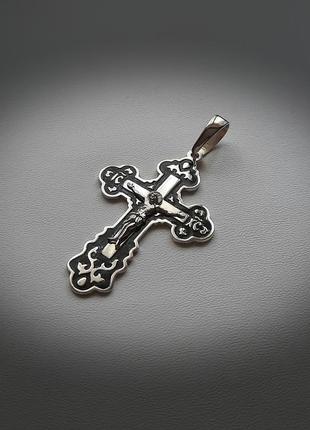 ✝️ крест подвеска серебро эмаль крестик кулон