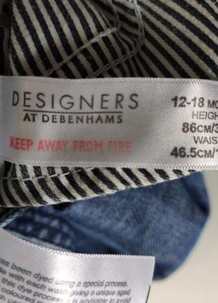 Шорты, бриджи джинсовые debenhams (uk) на мальчика 12-18 мес6 фото