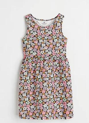 Сукня в квіткоаий принт h&m 110/116, 122/128, 134/140см