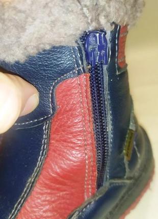 Детские зимние ботинки, красно-синий, 25 размер ( 16 см )4 фото