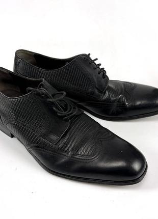 Туфлі шкіряні чорні m&s colezione, якісні2 фото