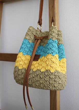Сумка-торба из рафии «украина».