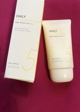 Сонцезахисний крем missha all-around safe block daily sun spf50+pa+