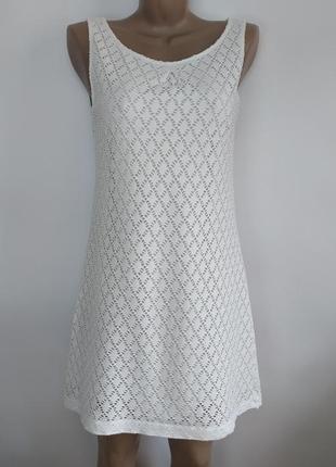 Біле перфоровані сукня сарафан comma2 фото