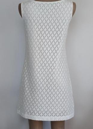 Біле перфоровані сукня сарафан comma3 фото