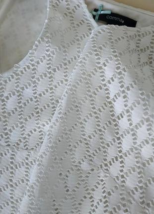 Біле перфоровані сукня сарафан comma5 фото