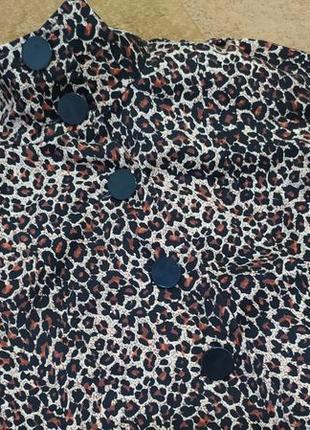 Тренч плащ кардіган пальто тигровий леопардовий кардиган піджак, жакет блейзер піджак хс, с розмір п3 фото
