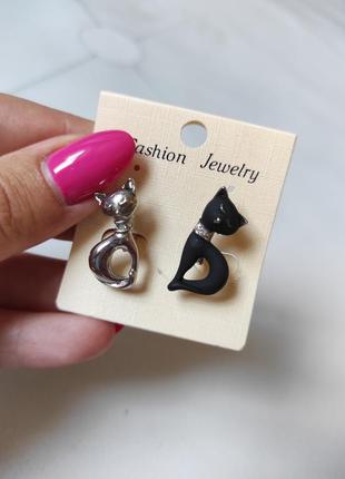 Серьги котики
