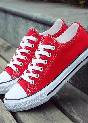 Червоні, чорні, білі, сірі кросівки, кеди мокасини конверс конверси сліпони текстильні