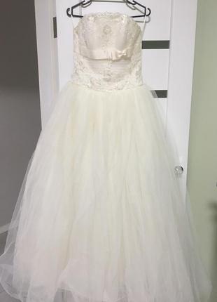Шикарное свадебное платье 40-44 р1 фото