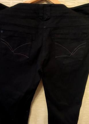 Черные джинсы штаны брюки летние классика4 фото