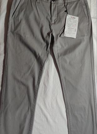 Чоловічі однотонні брюки piazza italia, розмір m(46), сірий2 фото