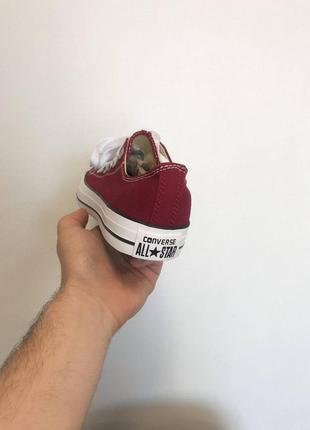 Converse all star low burgundy
 женские кеды конверсы бурдовые6 фото