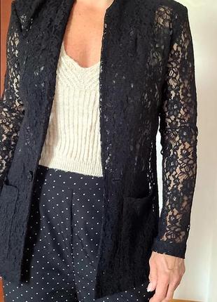 Жакет піджак мереживо блейзер
