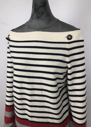 Ооигінальний кашеміровий светр chanel в полоску3 фото