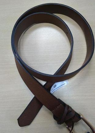 Пояс, ремінь, жіночий, чоловічий, коричневий, поліуретан, c&a, розмір s, 21740