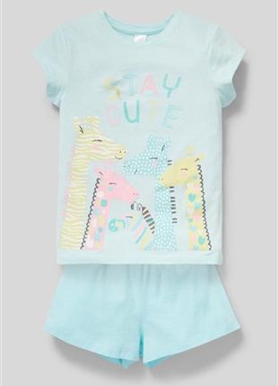 Річна бавовняна піжама на дівчинку