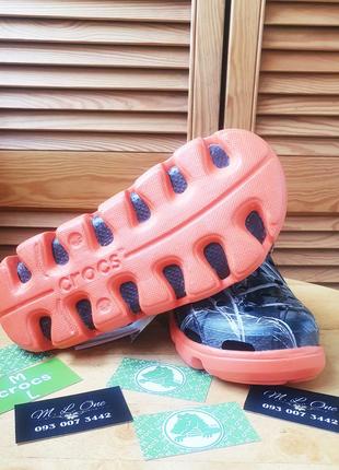 Crocs duet sport clog кляксы orange camo камуфляж5 фото