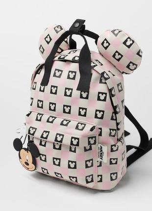 Zara kids disney детский рюкзак с микки маус легкий, милый, оригинал зара для девочек розовый2 фото
