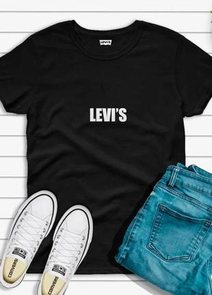 Чоловіча футболка levis левис левіс біла чорна мужская футболка белая чёрная6 фото