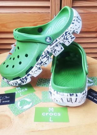 Crocs duet sport clog плями original green крокси1 фото