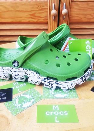 Crocs duet sport clog плями original green крокси2 фото