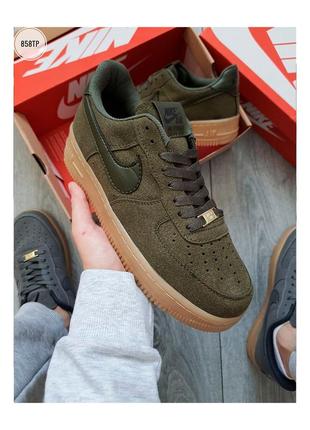 Кроссовки мужские nike air force хаки  / кросівки чоловічі найк аир форс хакі кроссы