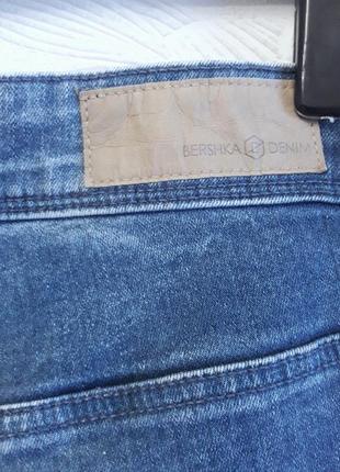 Стрейчевые джинсы, skinny, 48-50, тонкий котон, bershka8 фото