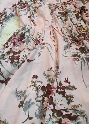 Платье сарафан туника в цветы m/l(14)3 фото