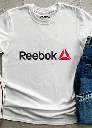 Чоловіча футболка reebok рібок біла мужская футболка белая1 фото