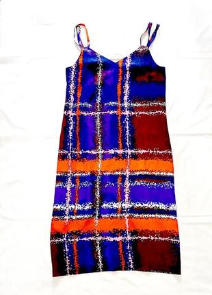 J crew tie dye лаконічне плаття на бретельках, 100 % шовк