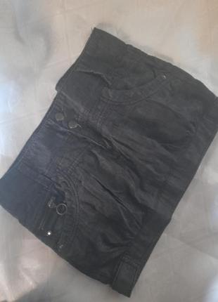 Ефектна джинсова спідниця ,,фонарик"