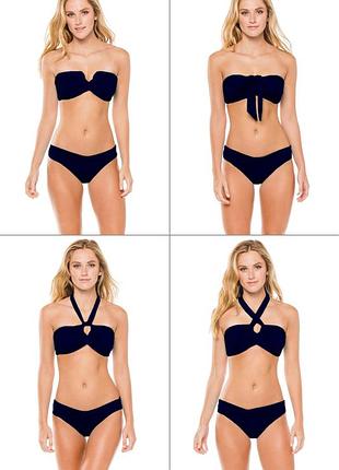 Seafolly купальник з топом бандо push up пуш ап victoria's secret