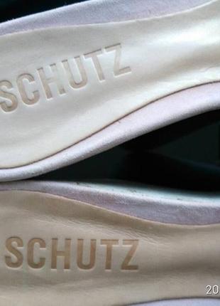Новые кожаные шлёпанцы на танкетке schutz3 фото