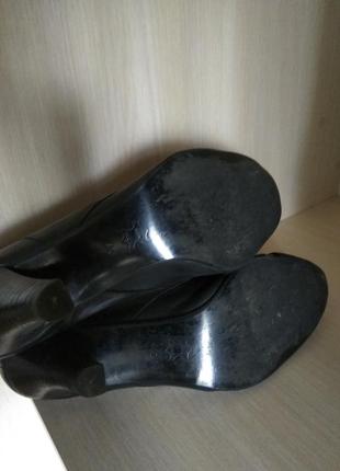 Черный кожаные туфли3 фото
