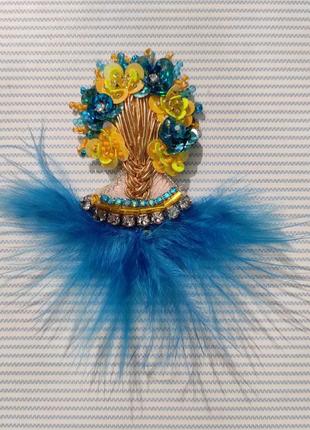 Брошка я-українка ручної роботи, ціни різні запитуйте