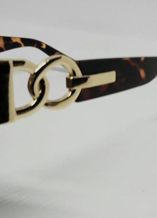 Balmain очки женские солнцезащитные коричневый градиент в тигровой оправе10 фото