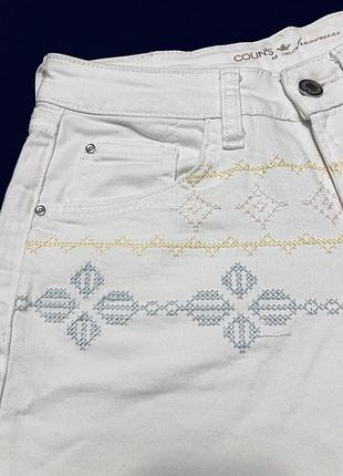 Шорти colin's original p. 34 з вишивкою білі