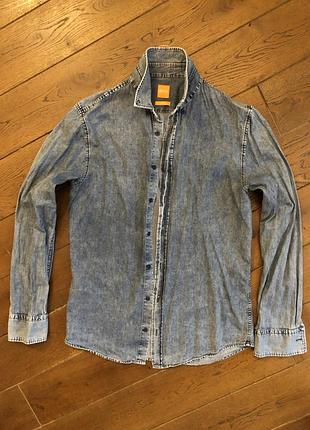 Джинсова сорочка boss orange розмір m