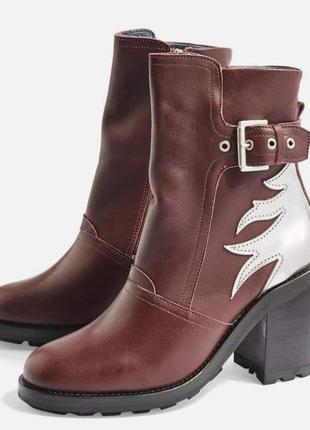 Topshop harley flame hiker boots шкіряні чоботи 39-40р1 фото