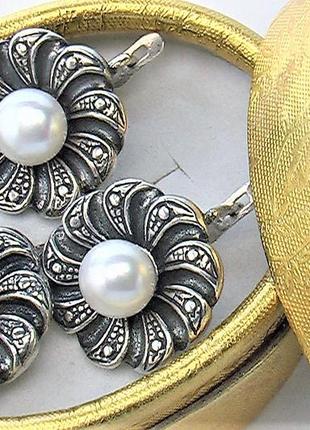 Набор кулон серьги серебро 925 проба 14,41 грамма