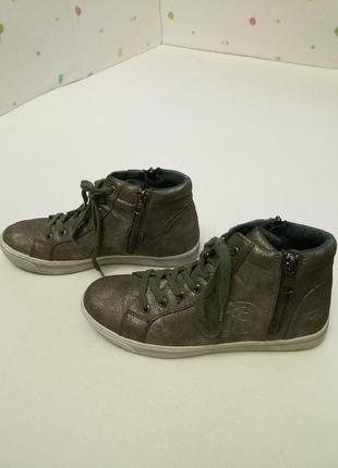 Жіночі демісезонні черевики tom tailor (штучна шкіра, німеччина)3 фото