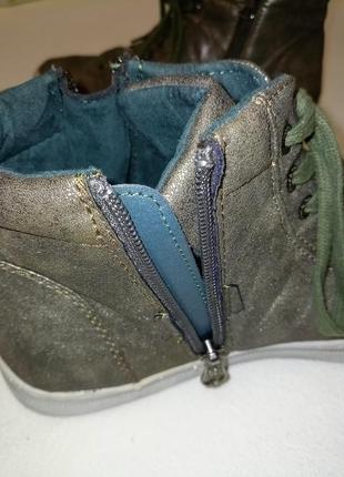 Жіночі демісезонні черевики tom tailor (штучна шкіра, німеччина)5 фото