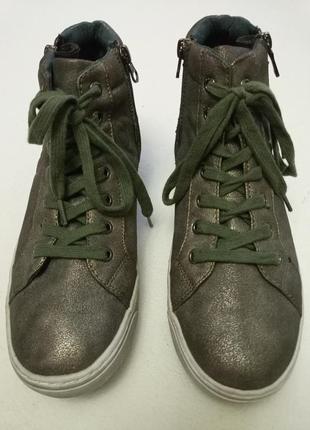 Жіночі демісезонні черевики tom tailor (штучна шкіра, німеччина)2 фото