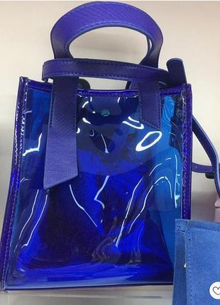 Сумочка силіконова синій електрик