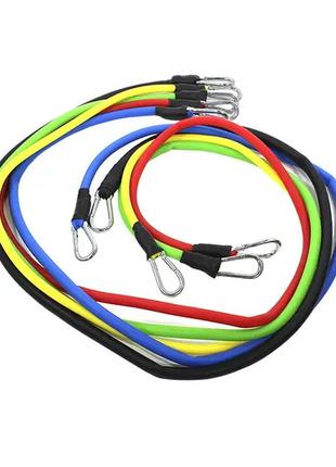 Набор трубчатых эспандеров для фитнеса lianjia 5 в 1 для физических упражнений с рукоятками